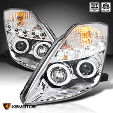 Fits 2003-2005 350Z Clear LED Halo Projector Headlights Lamp Left+Right 03 04 05 picture