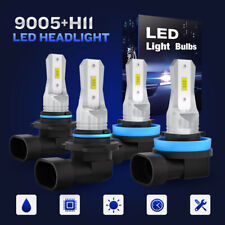 4x Luces Fuertes Para Auto Carro LED Bulbs 9005+H11 SUPER Blanco High/low Beam picture