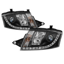 Audi 00-06 TT Quattro Black DRL LED Projector Headlights Coupe Convertible picture