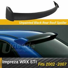 Fit 2002-2007 Subaru Impreza WRX STI Unpainted Black Rear Roof Window Spoiler picture