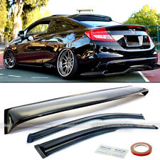 For 12-15 Civic 2dr Coupe Mugen Style 3D Wavy Window & Rear Roof Visor Spoiler picture
