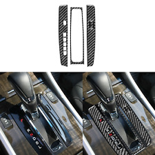 3Pcs Real Carbon Fiber Center Gear Shift Panel Cover Trim For Honda Accord 13-17 picture