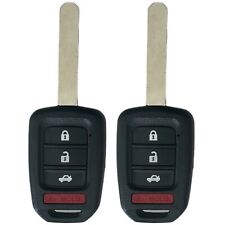 2 Keyless Remote Car Key Fob 4 Buttons for Honda Civic Sedan 2014 2015 2016 2017 picture