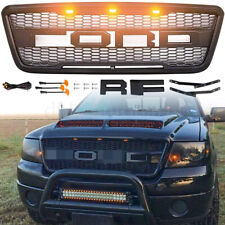 Front Bumper Grill Grille Matte Black Fit For 2004 2005 2006 07 2008 Ford F-150 picture