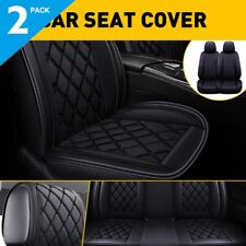 2X Leather Car Seat Cover Black For 2007-2022 Chevy Silverado 1500 2500HD 3500HD picture