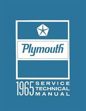 1965 Plymouth Factory Service Manual picture