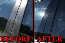Black Pillar Posts for Jaguar XJ 11-15 8pc Set Door Trim Piano Cover Window picture