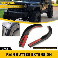Water Rain Diverters Gutter Extension For Jeep Wrangler JK 2007-2017 Accessories picture