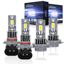 Front LED Headlight High&Low Beam Bulbs 4-Pack For Kia Cadenza 2017 2018 2019 picture