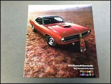 1970 Plymouth Barracuda Hemi and Cuda Original Dealer Sales Brochure Catalog picture