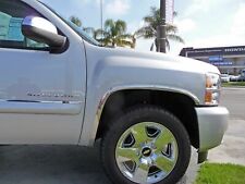 FOR 07-13 Chevy Silverado 1500 Chrome Stainless Steel Fender Trim Molding picture