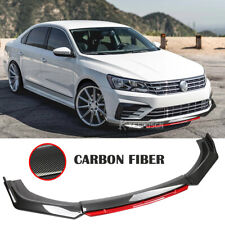 Carbon Red Front Bumper Lip Splitter Spoiler Body Kit For VW Passat R 2015-2022 picture