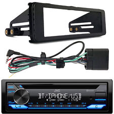 JVC KD-TD72BT Bluetooth USB/AUX/AM/FM/CD Receiver, Harley 98-2013 Install Kit picture