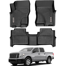 OEDRO Floor Mats Liners Set For 2008-2021 Nissan Frontier Crew Cab All Weather picture