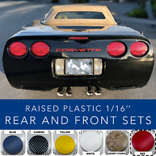 RED 1/16 RAISED LETTERS FOR C5 CORVETTE 97-2004 FRONT + REAR US MADE picture