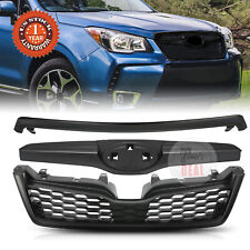 Front Bumper Upper Grille Black For 2014-2018 Subaru Forester Honeycomb Grill picture