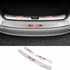 2x Silver Rear Bumper Protector Sill Scuff Plate Trim For Honda Civic 2022-2023 picture