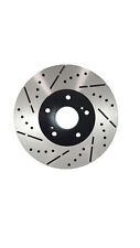 [Front E-Coat Drill&Slot Brake Rotors Ceramic Pads] Fit 07 08 Acura TL Type-S picture