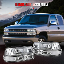 For 99-02 Chevy Silverado 00-06 Suburban / Tahoe Headlight Assembly Pair picture