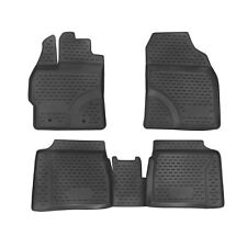 Floor Mats Liner For Toyota Prius 2010-2011 All Weather Molded 3D Black 4 Pcs picture