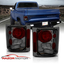 1973-1991 For Chevy GM Blazer Suburban Pickup Truck Smoke Tail Lights Pair picture