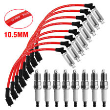 10.5mm Performance Wires & Spark Plugs for 2003-2008 CHEVY GMC V8 LS1 5.3L 6.0L picture