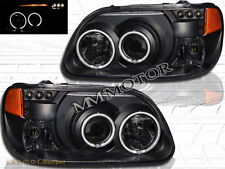95-01 FORD EXPLORER DUAL CCFL HALO RIMS BLACK PROJECTOR HEADLIGHTS  picture