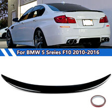 For 10-16 BMW F10 5 Series 535i 528i M5 Trunk Lip Rear Spoiler Wing Glossy Black picture