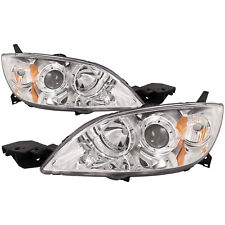 PERDE Headlights Fits 04-09 Mazda 3 Hatchback Gen 1 Mazdaspeed 3 Chrome Assembly picture