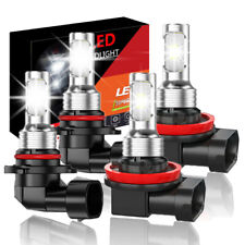 4x Luces Fuerte Para Auto Coche Luz Carro 9005+H11 LED Bulbs SUPER Blanco Hi/Lo picture