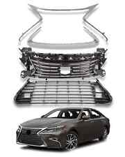 4PCS For 2016-2018 Lexus ES350 ES300h Front Bumper Grille Grill Molding Trim Set picture