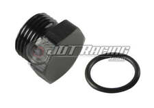 -10AN ORB Hex Head Block Off Port Plug with O-Ring, Black Aluminum AN 10 Fitting picture