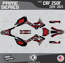 Graphics Kit for HONDA CRF250F 2019 - 2023  Prime Series - Red picture