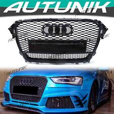 RS4 Style Honeycomb Front Mesh Grille Grill For Audi A4 S4 B8.5 2013-2015 2016 picture