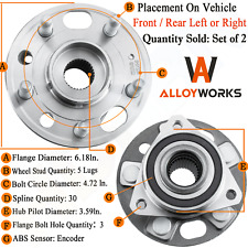 2pcs Rear or Front Wheel Hub Bearings for Chevy Equinox Impala GMC Terrain Regal picture
