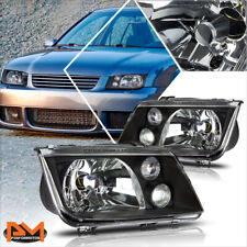 For 99-05 VW Jetta MK4 Black Housing Euro-Spec E-Code Style Headlight w/Fog Lamp picture