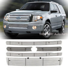 Chrome Billet Grille Grill Insert Combo Fits 2007-2014 Ford Expedition 2010 2011 picture