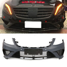 S63 AMG Style Front Bumper Kit W/PDC for Mercedes Benz S-Class W222 2014-2017 picture