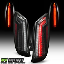 Clear Lens Black Housing LED Tail Lights for 2013-2017 Cadillac XTS Left+Right picture