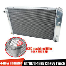 Aluminum Core Radiator 4 Row For 1973-1987 Chevy C/K 10/20/30 1973-1991 Blazer picture