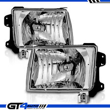 Euro Clear Chrome Headlights for Nissan 1998-2000 Frontier 00-01 Xterra Pair picture