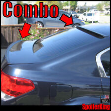 COMBO Spoilers (Fits Legacy 2010-14) Rear Roof Wing & Trunk Lip 284R/244L picture
