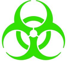 Biohazard Decal - Buy 1 Get 1 Free - Safety Symbol Bio Hazard Decal - BOGO picture