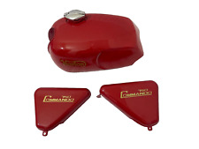 NORTON COMMANDO ROADSTER RED PAINTED PETROL TANK 750 +CAP + SIDE PANEL |Fit For picture