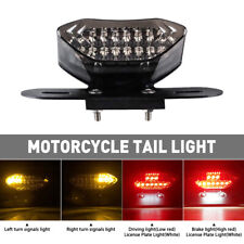 Universal Motorcycle LED Turn Signals Brake Integrated License Plate Tail Light picture