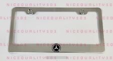 3D Mercedes Benz AMG Stainless Steel Chrome Finished License Plate Frame picture