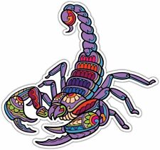Cute Colorful Scorpion Venom Zentangle Mandala Bumper Window Sticker Decal 4.6