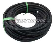 12AN AN12 Black Nylon Braided Stainless Steel PTFE Fuel Hose E85 20ft Length picture