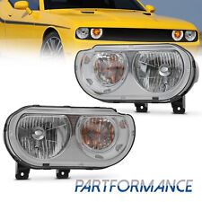 2PCS Headlights For 2008-2014 Dodge Challenger Headlamps LH++RH CH2502219 W/Bulb picture