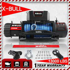 X-BULL 13000lbs Electric Winch Synthetic Rope Trailer Towing for Truck 4WD picture